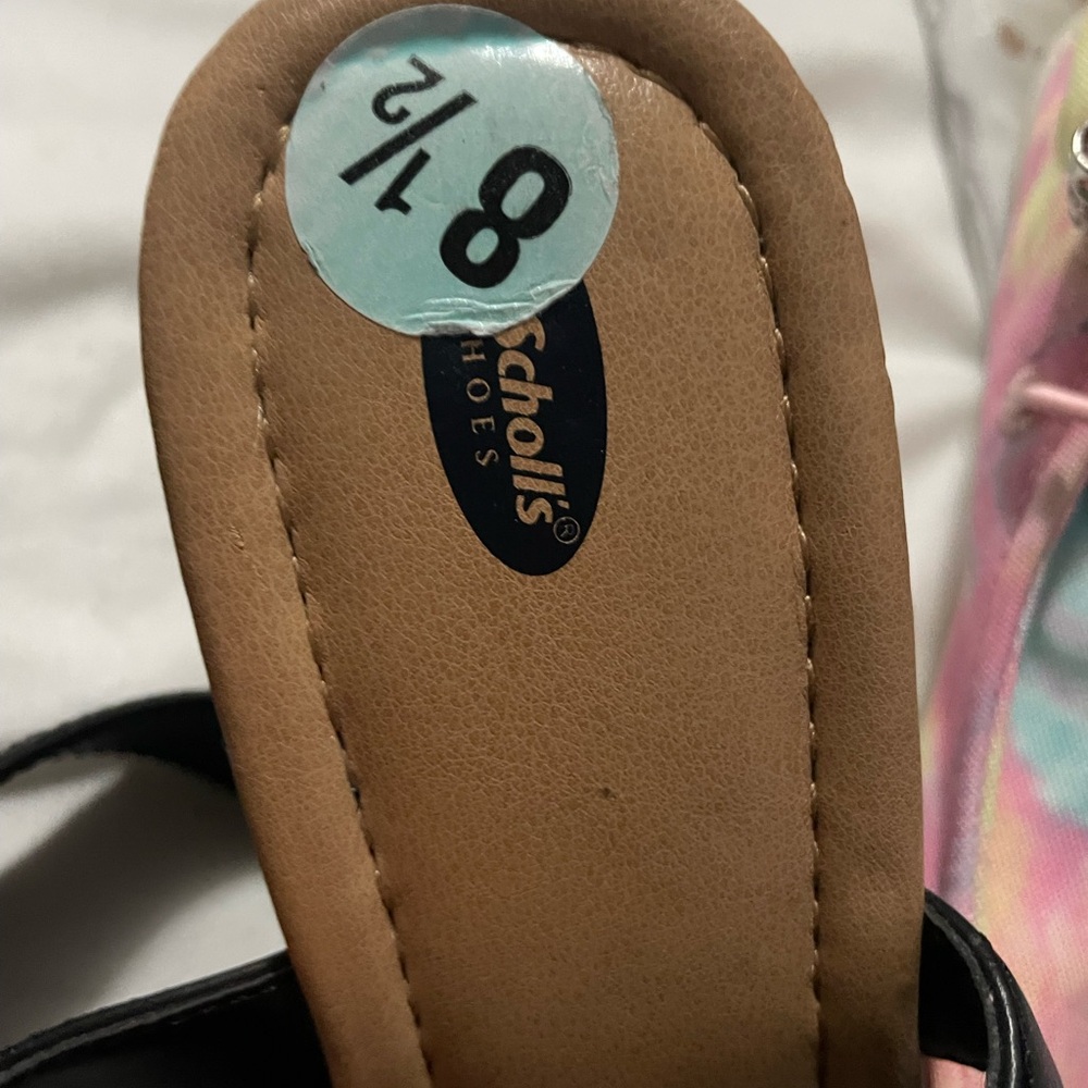 10 for$10 Dr. Scholl's Black Wedge Sandals